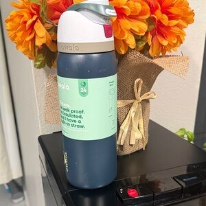 NWT Owala Blue Water Bottle with Straw